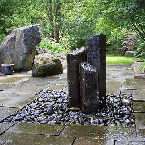 bubbling water columns made from stone bubbling water columns made from stone