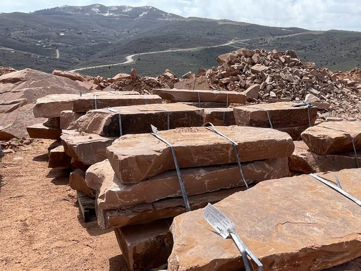 Red Sandstone - Stone Steps