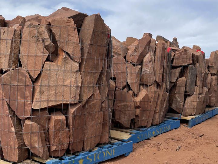 Red Sandstone - Natural Strip Stone