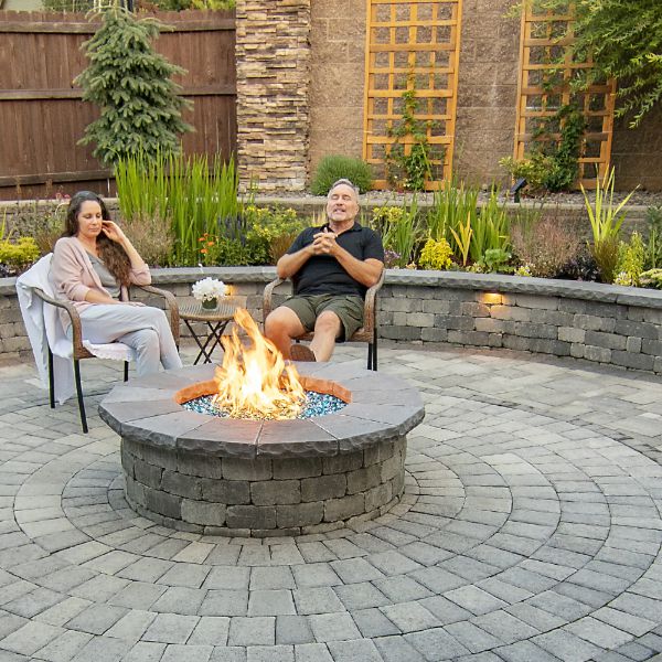 Stone columns for garden displays and talking points