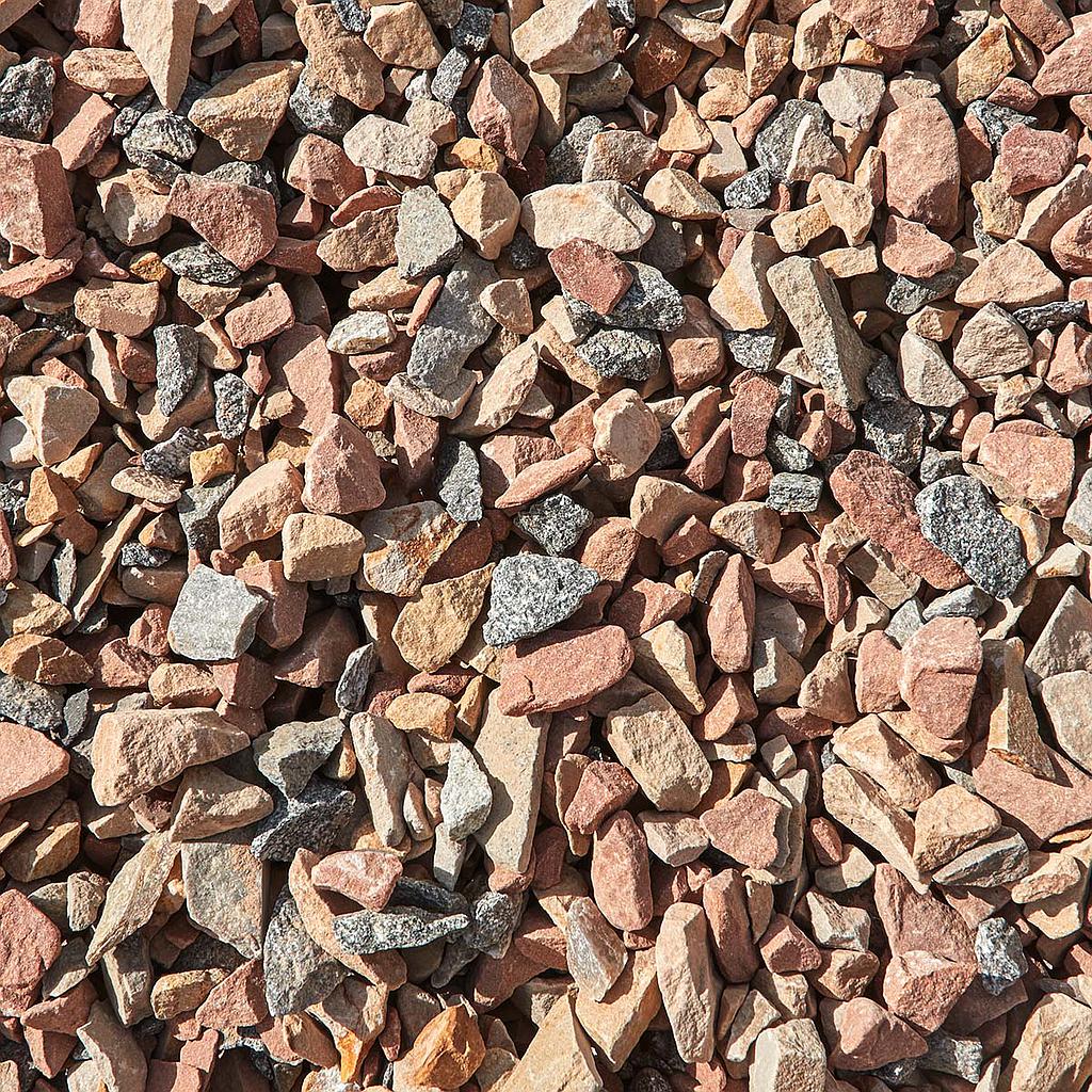 Multi-Color 1" Crushed
