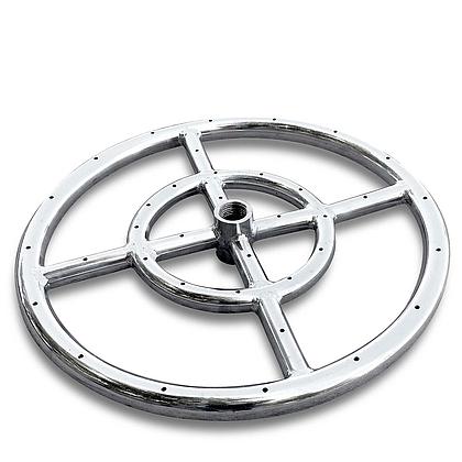12" Stainless Steel Gas Double Fire Ring