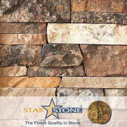 Rustic Moss (Dark) Promontory Coursed Flats | American Stone