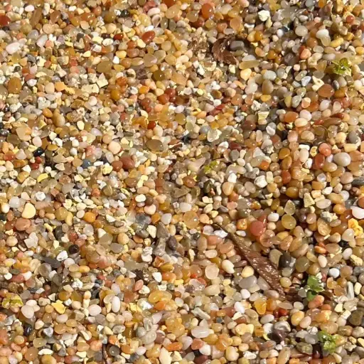 [RRJB160] Tan (Jelly Bean) ¼" Beach Pebbles